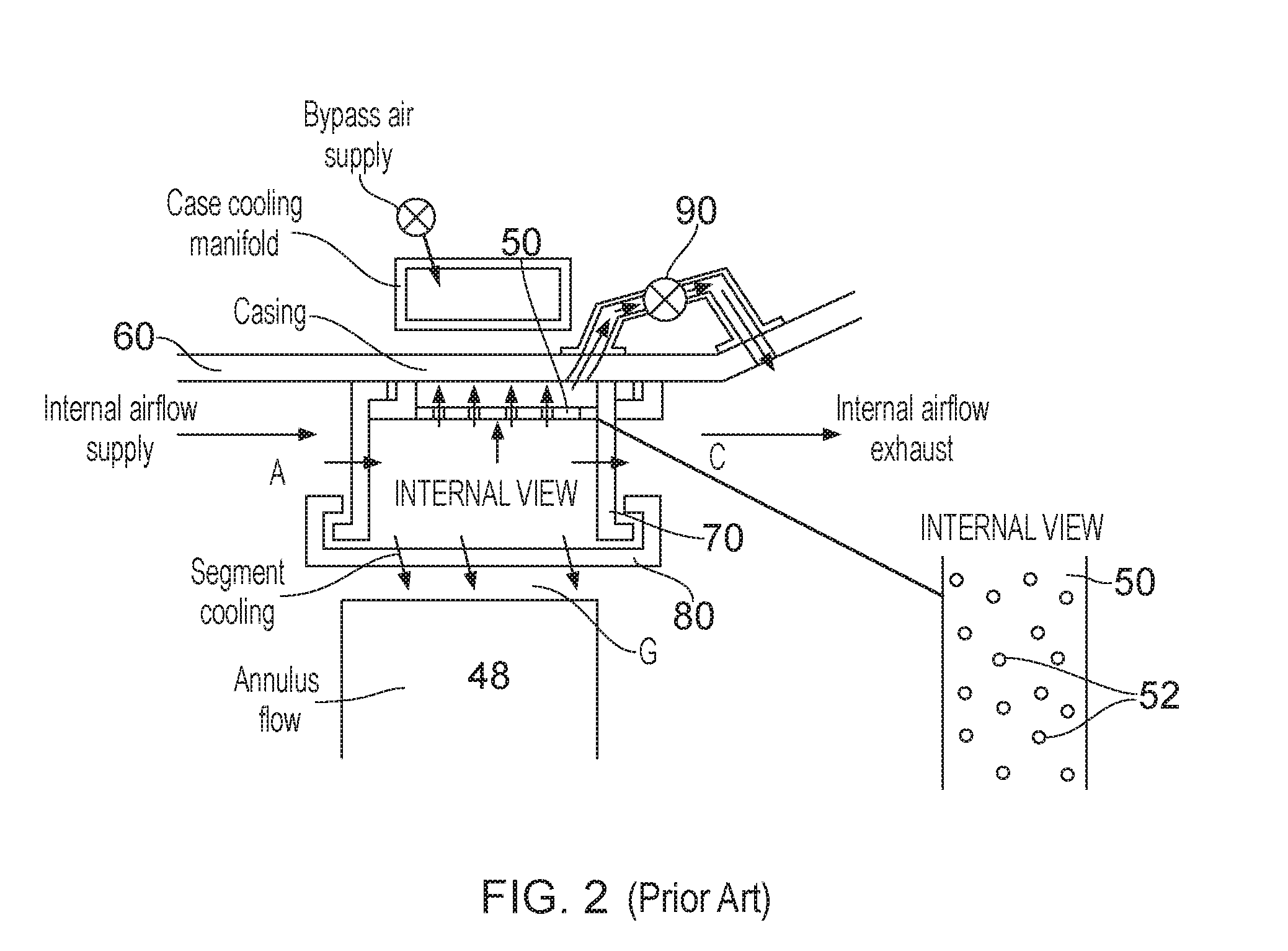 Tip clearance control for turbine blades