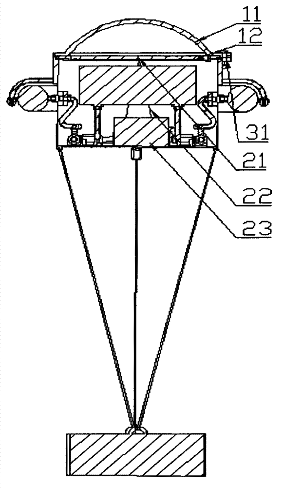 Sinking-floating type marine safety device