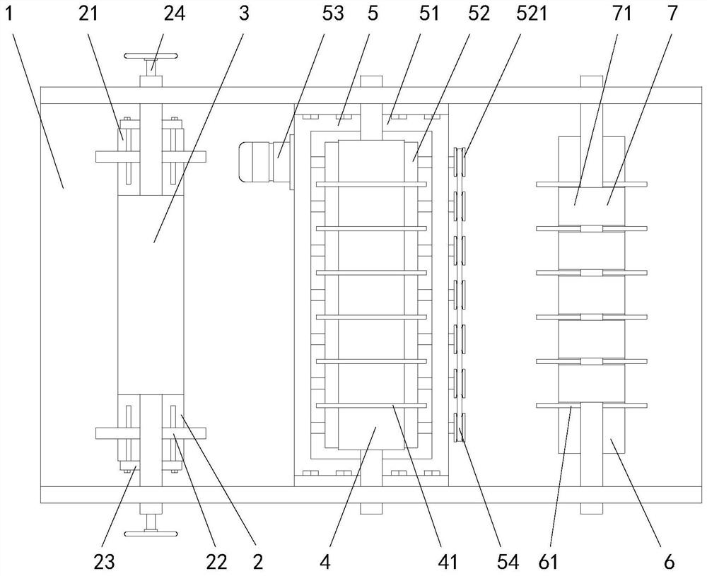 A guide roller of automatic plate slitting unit