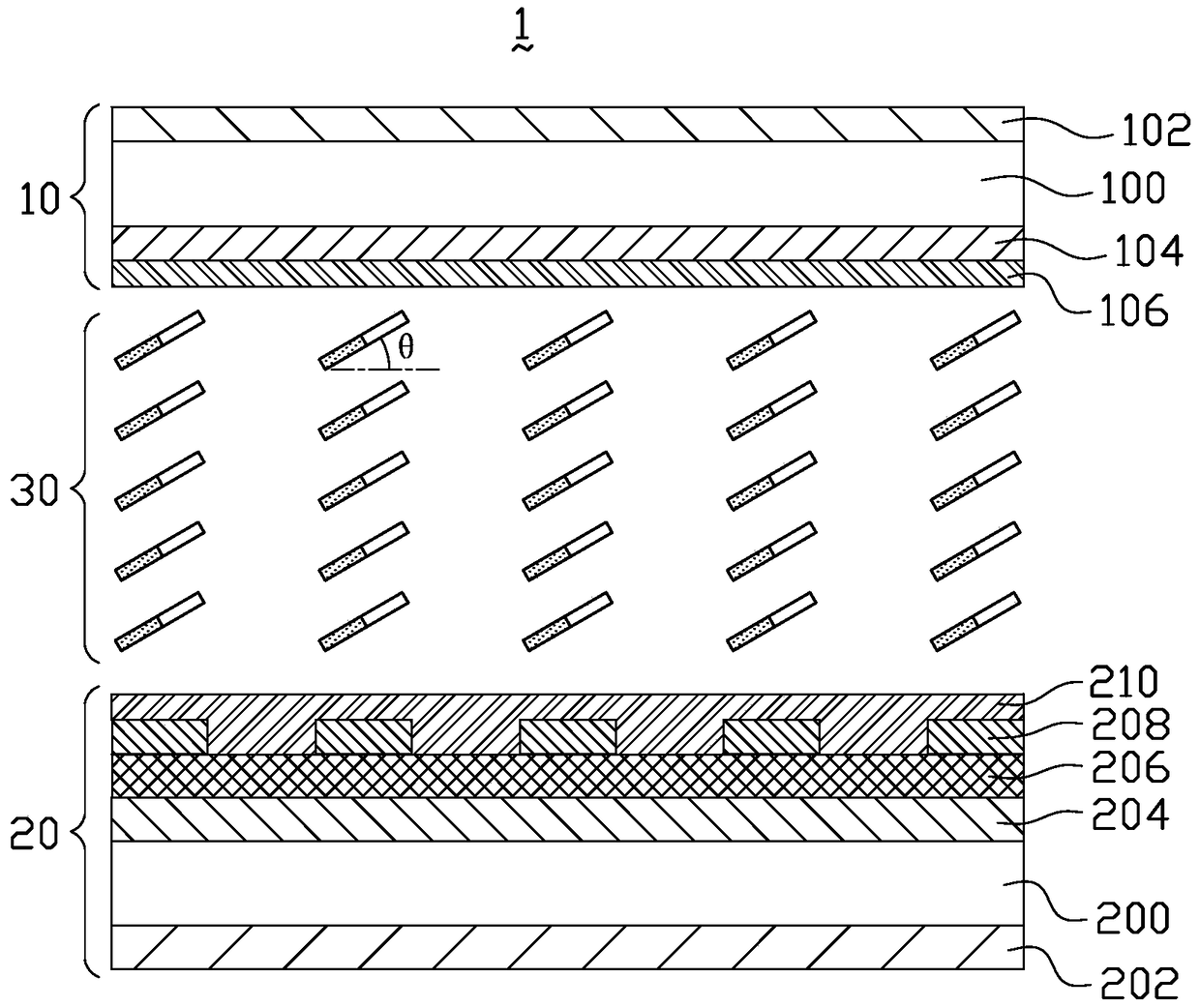 Liquid crystal display device with switchable viewing angle