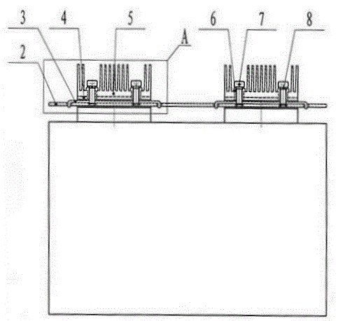 Heat dissipation structure of flexible package lithium ion battery pack