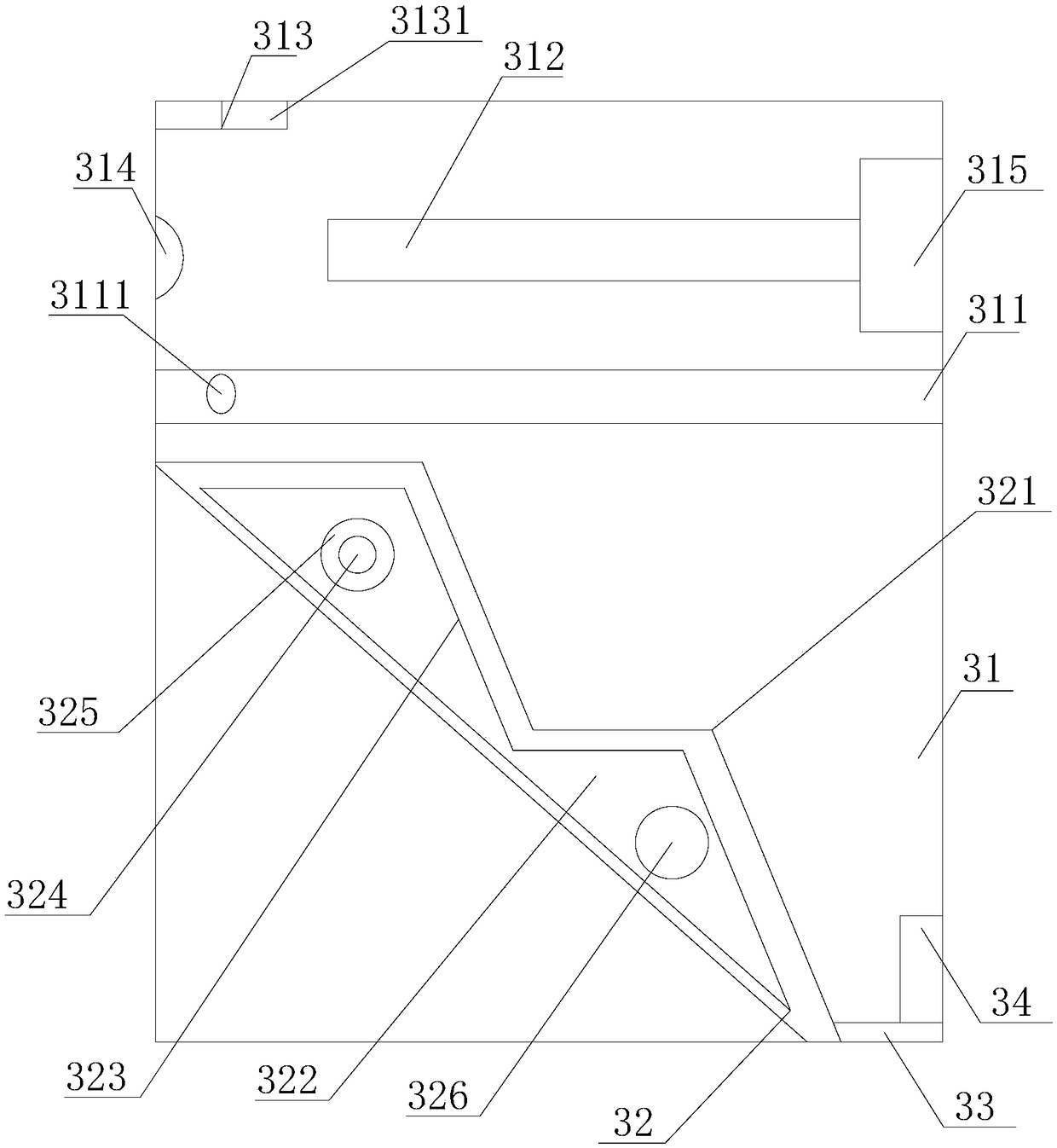 A capsule filling device with high degree of automation