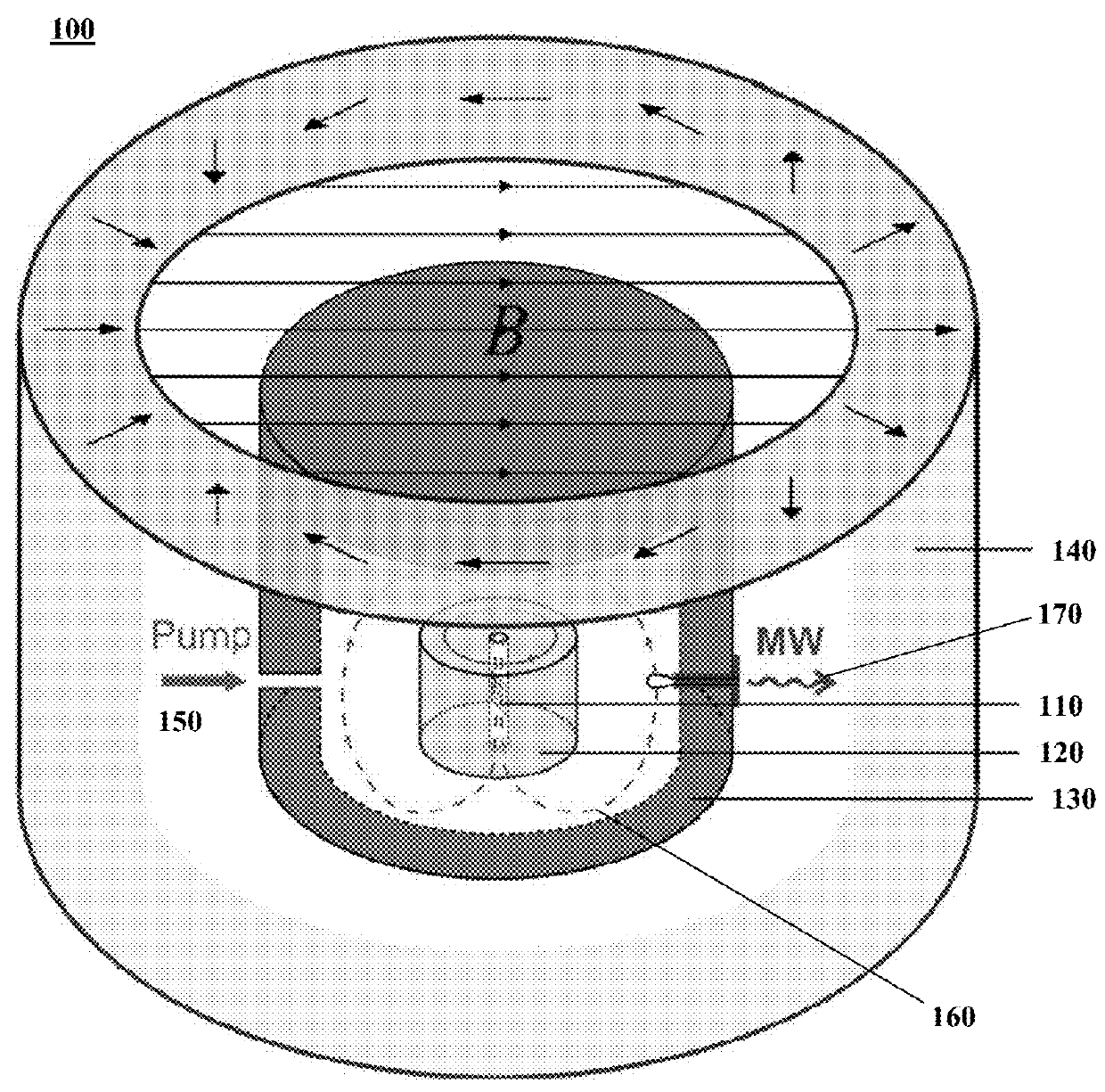 Diamond maser and microwave amplifier