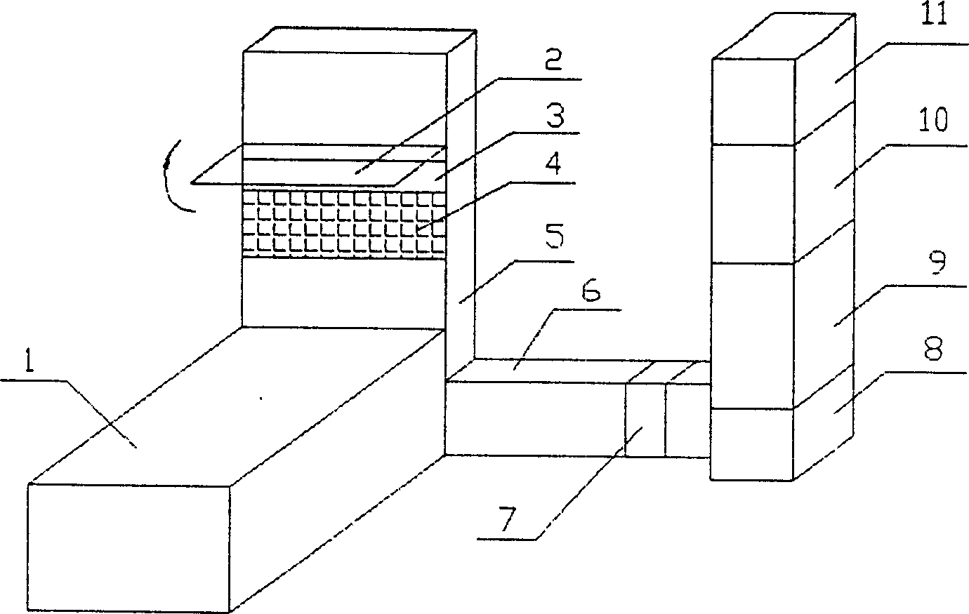 Directional negative pressure fast installing type indoor air quality control method and device