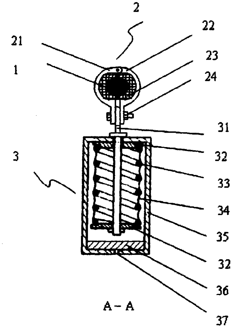 Damping spring vibration-proof hammer