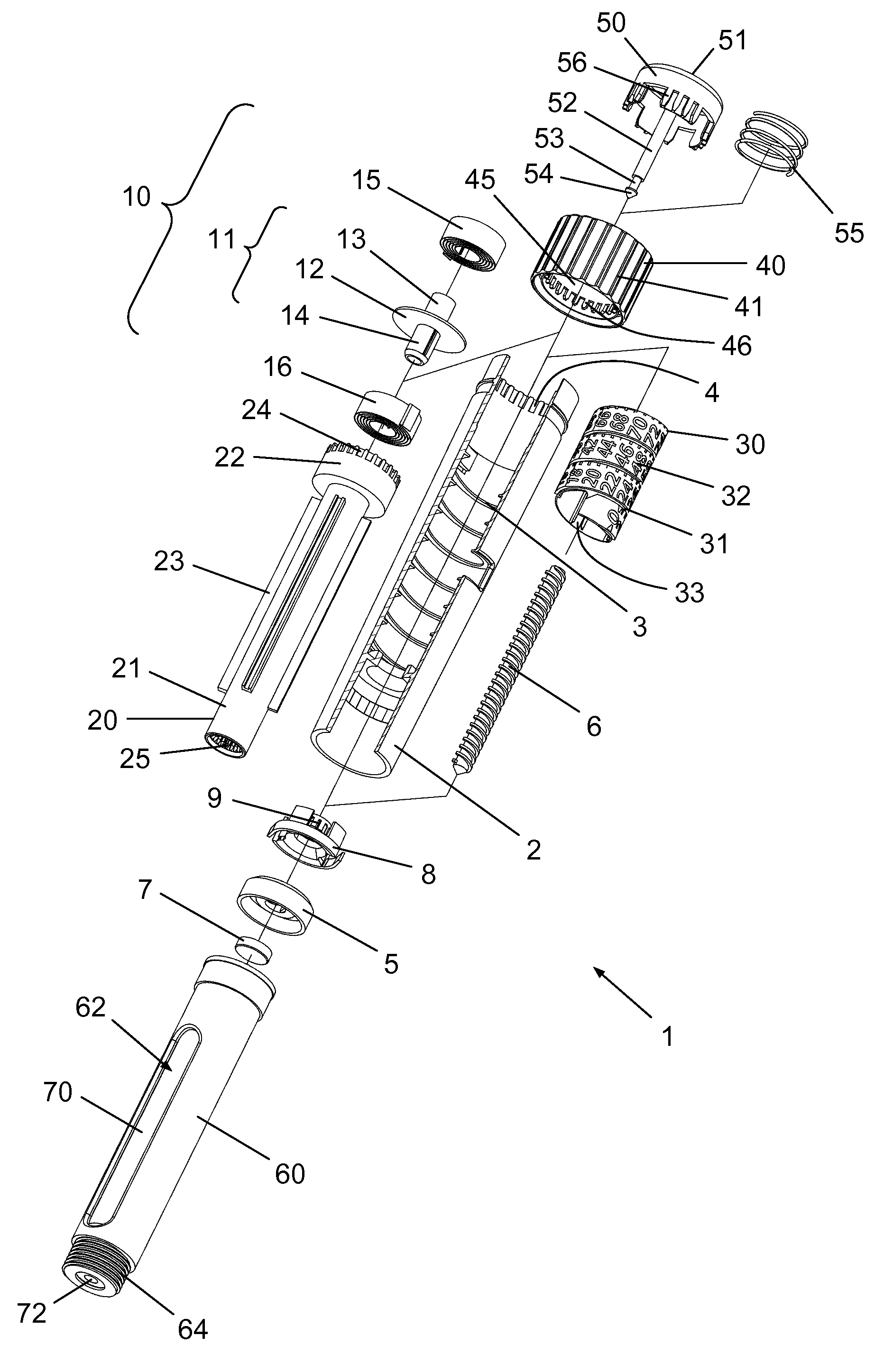 Drug Delivery Device with Compact Power Unit