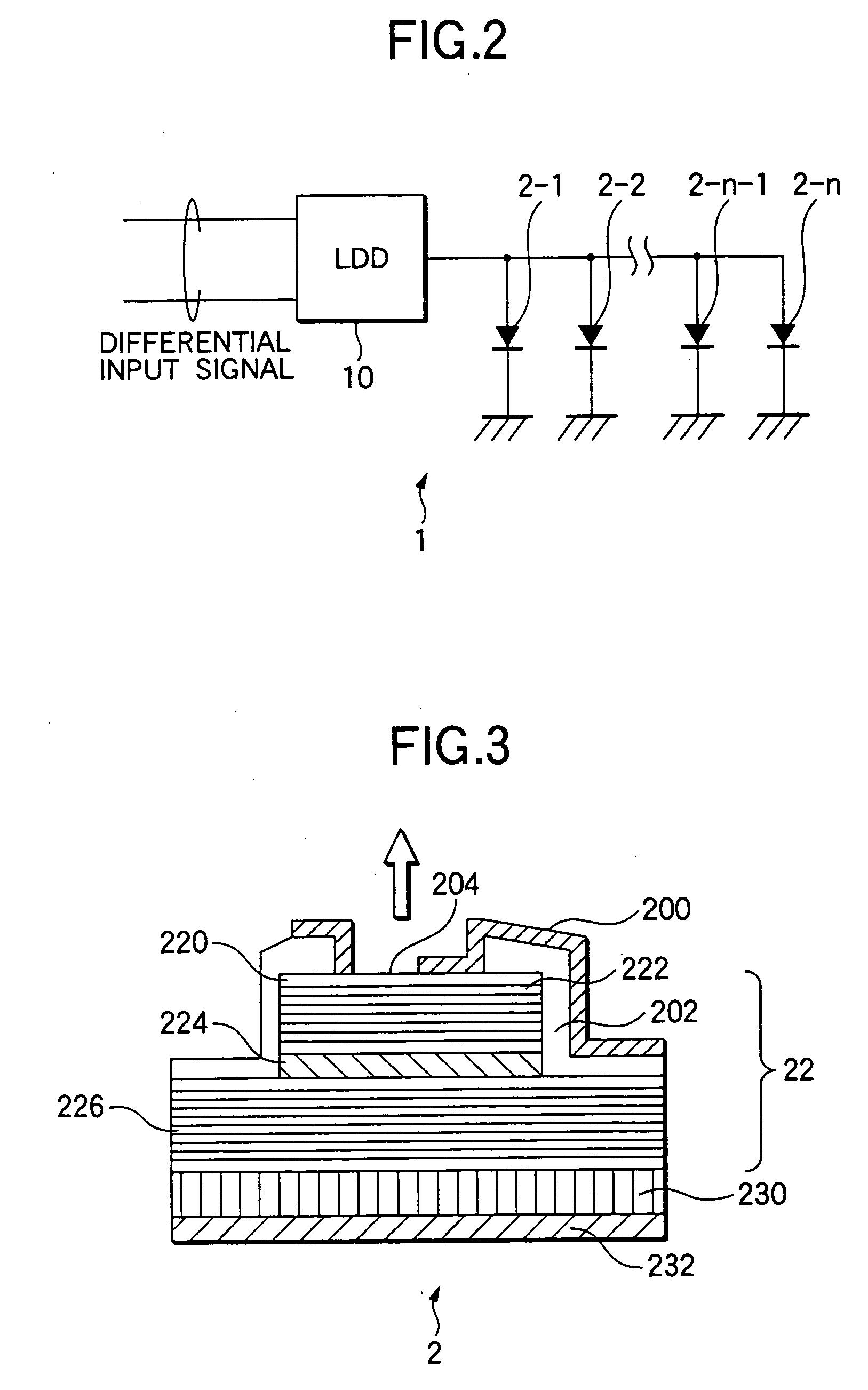 Light-emitting device and optical transmission unit