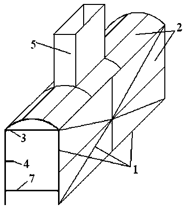 Open caisson for mechanical excavation of barrier lake sluice channel and excavation method