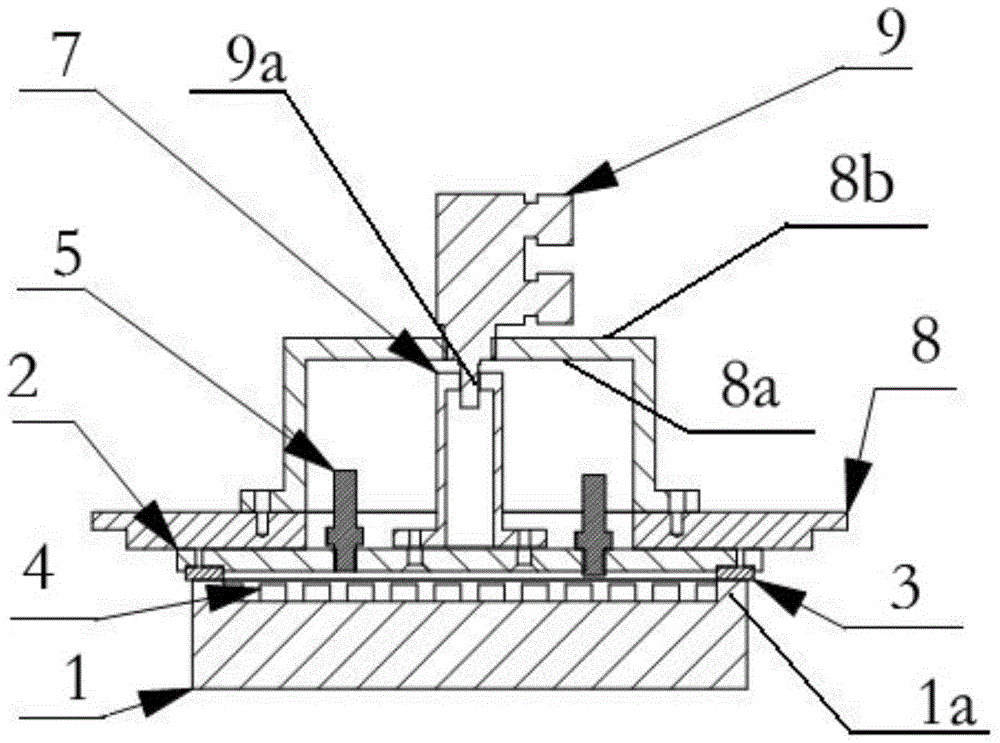 Pressurizing and draining device applied to DNA synthesizer