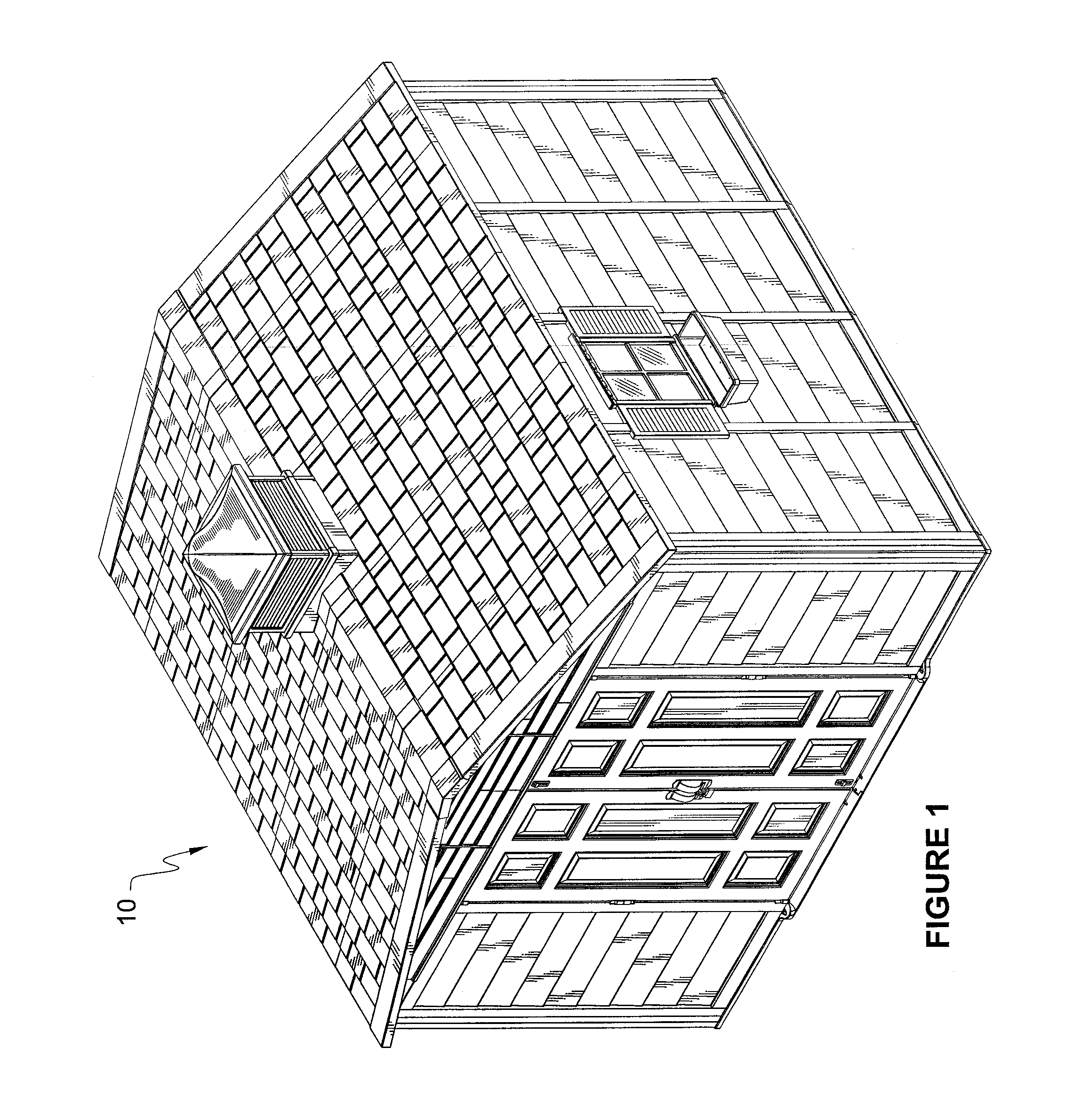 Plastic expandable utility shed