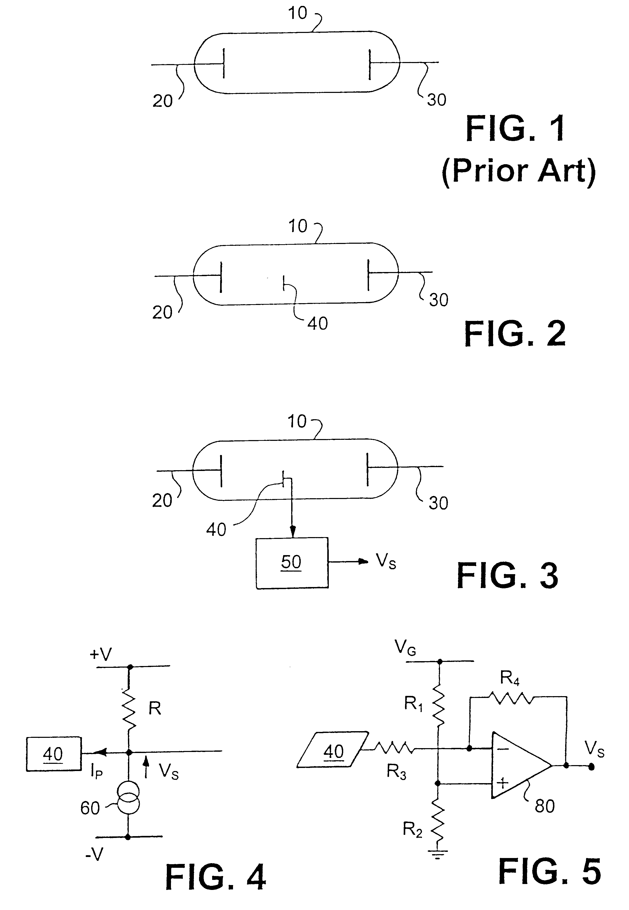 Current sensing in vacuum electron devices