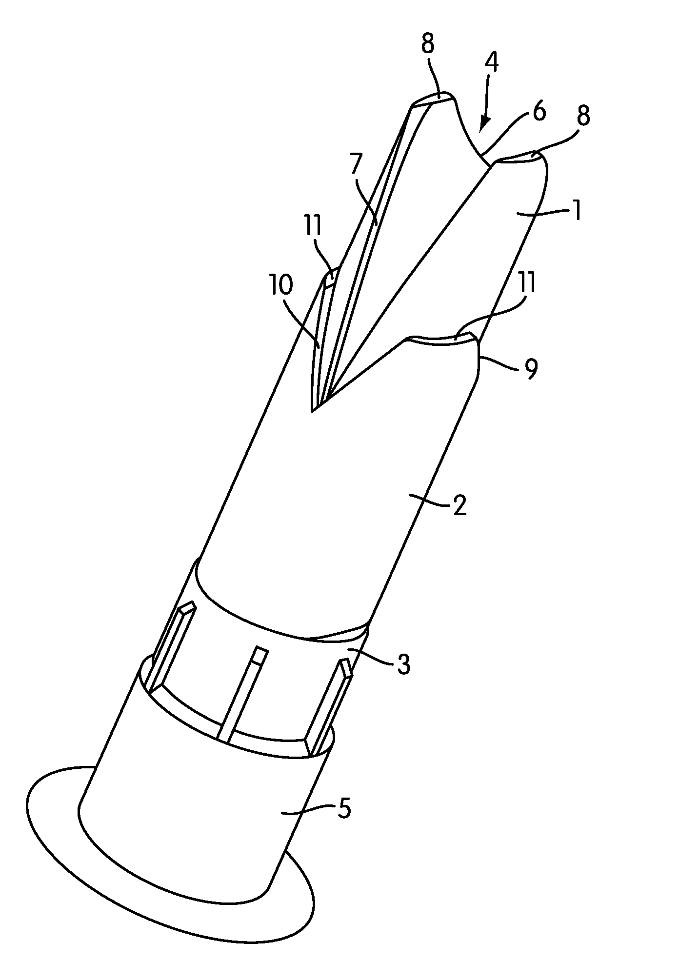 Nozzle for the discharge of a flowable substance