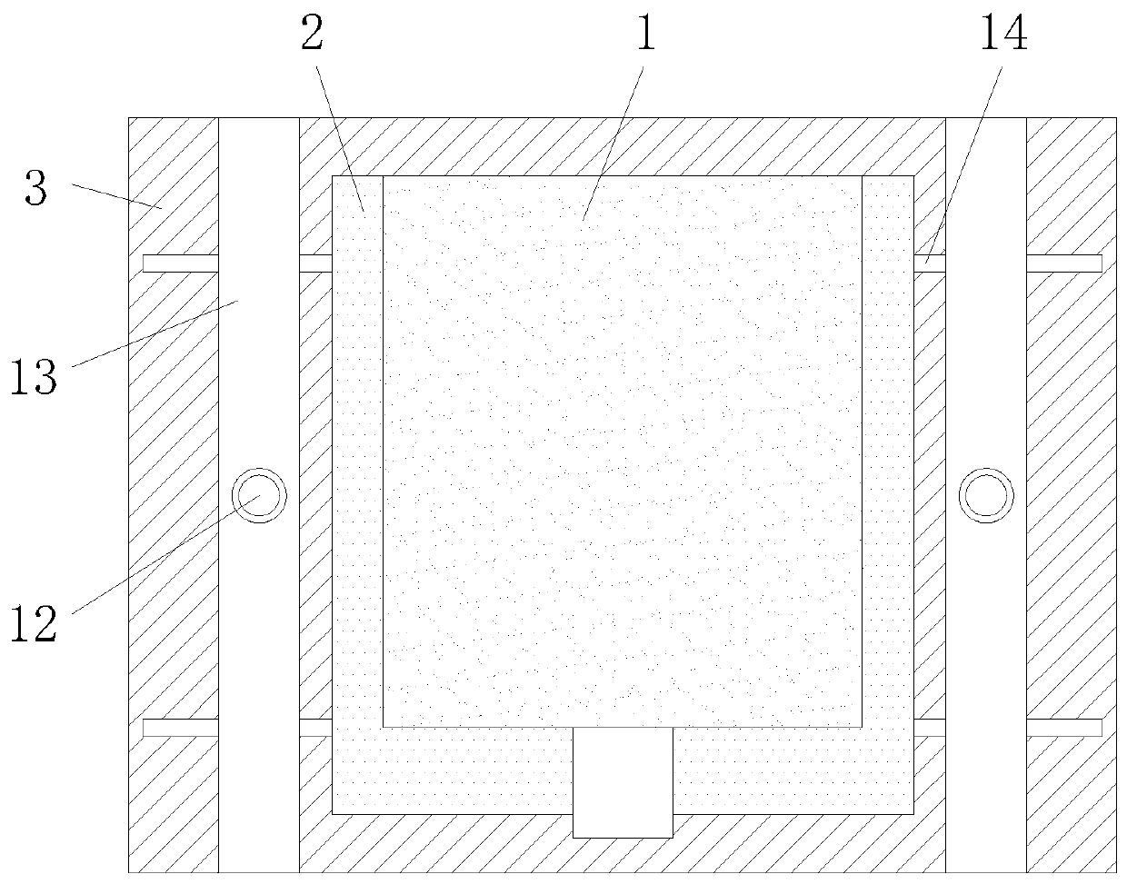 Assembly type motor protection device with anti-vibration effect