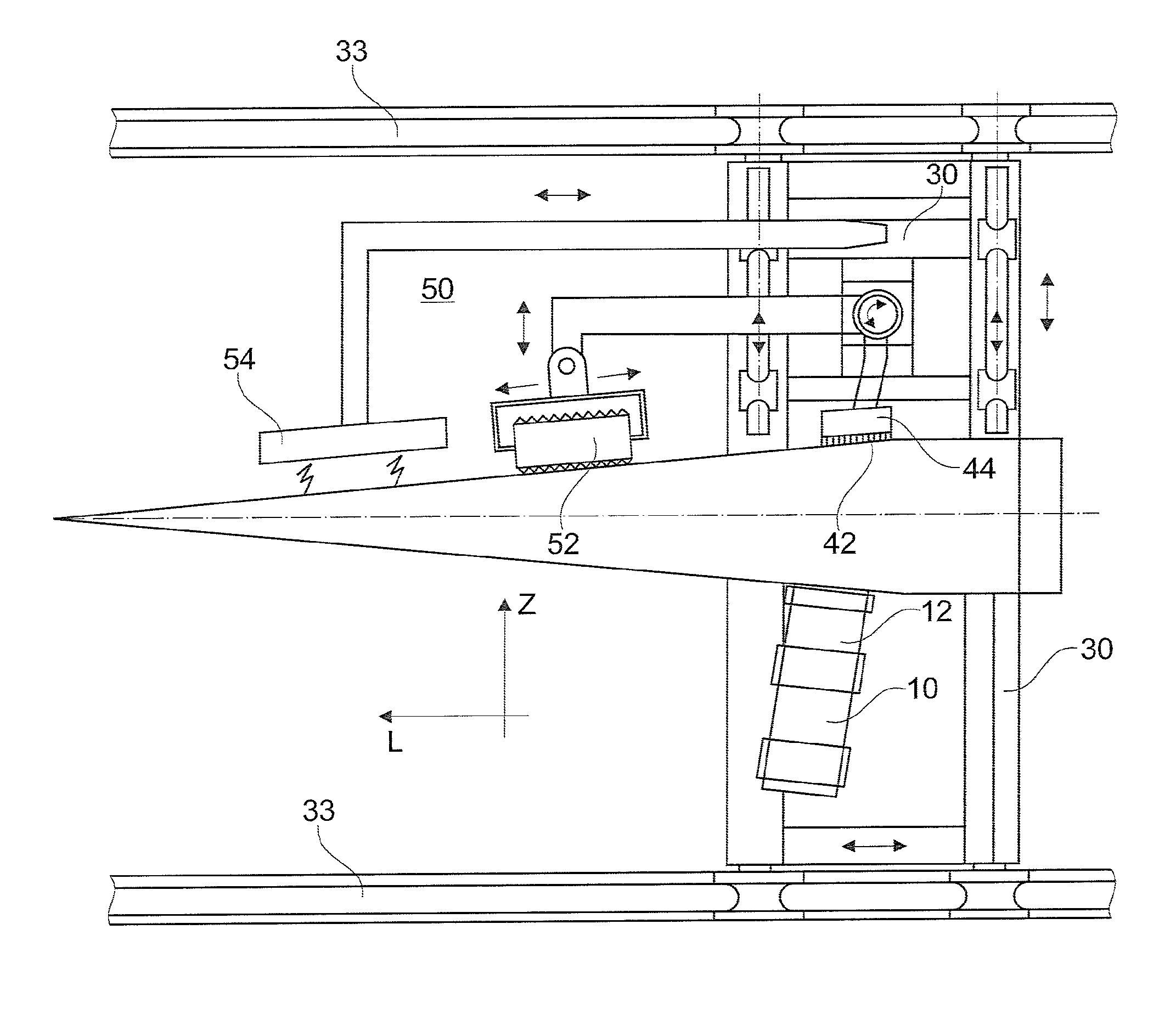 Grinding device for machine based grinding of rotor blades for wind energy systems