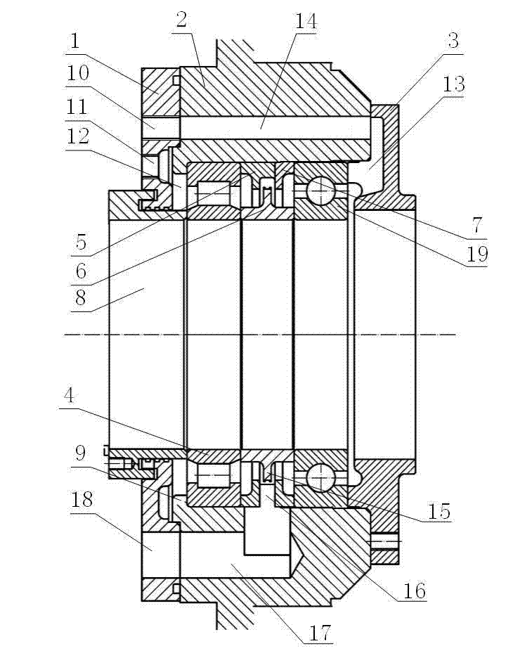 Wind driven generator bearing lubricating structure