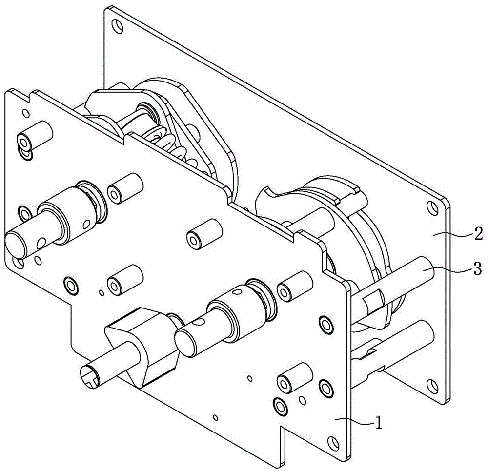 Three-position operating mechanism with buffering function