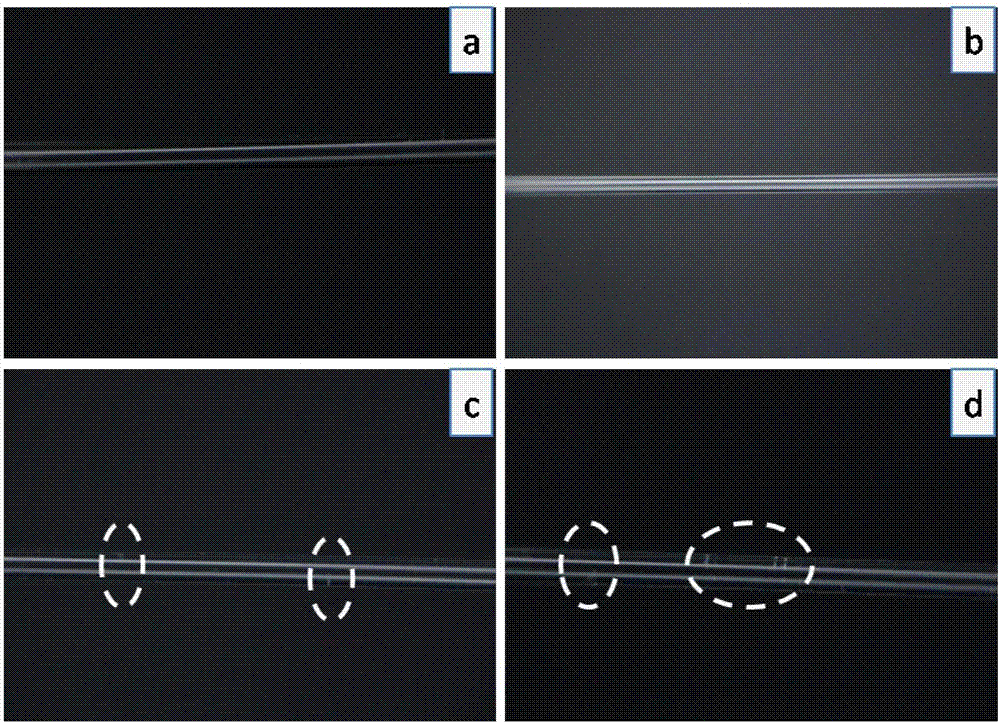 Method for rapidly removing high-temperature-resistant fiber polyimide coating layer with low damage