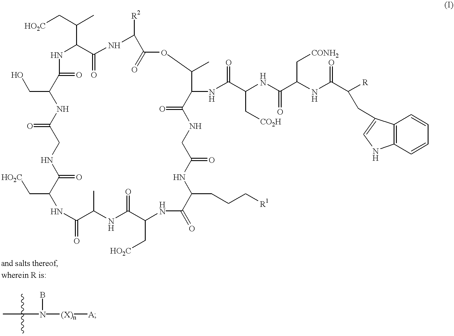 Lipopeptides as antibacterial agents