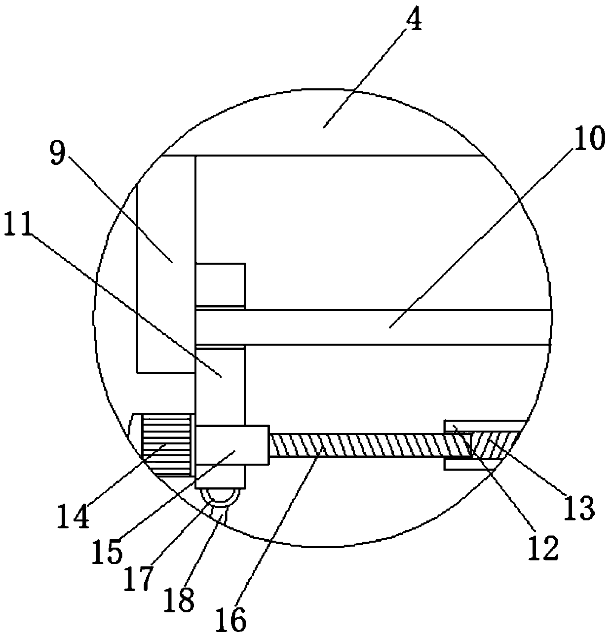 Supporting device for textile machinery