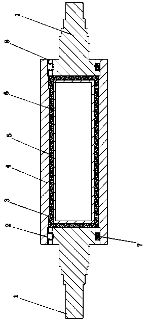 Novel single facer glue spreading roller