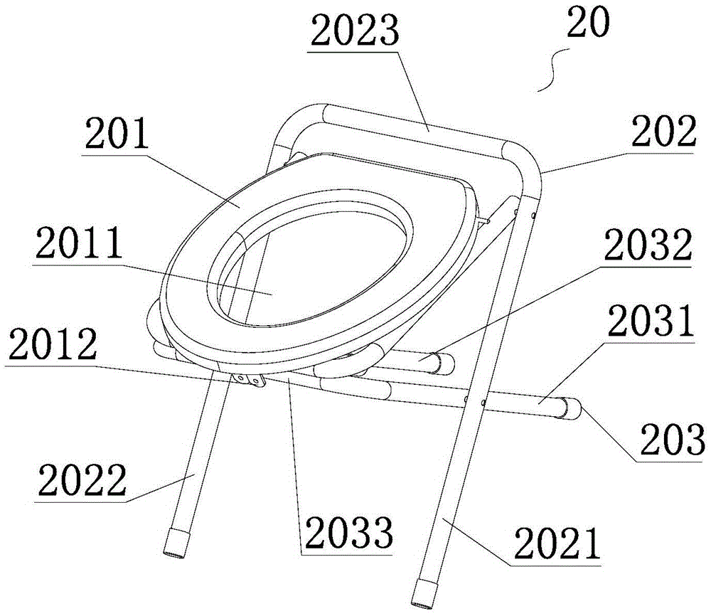 Portable simple toilet