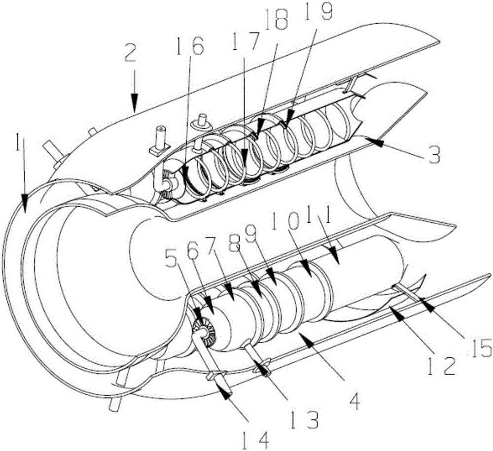 Shunting type multi-pipe pulse detonation combustion chamber