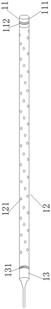 Extension catheter for coronary artery stent implantation operation