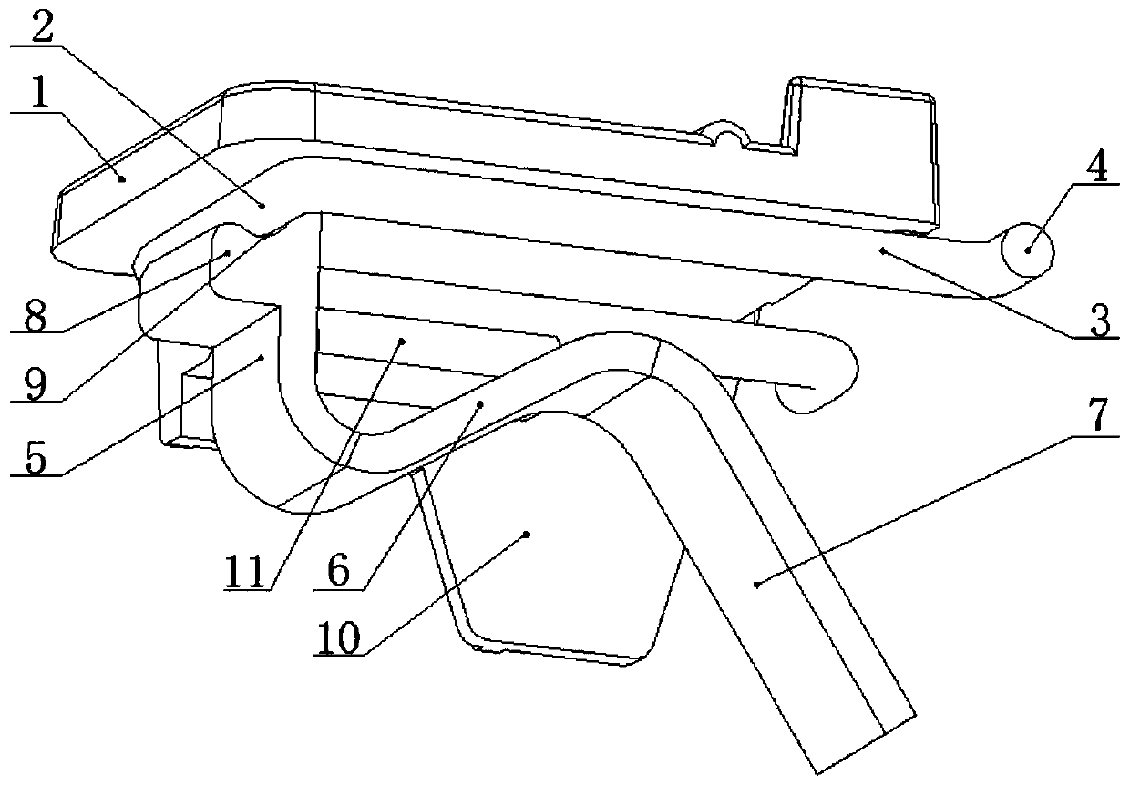 Registered jack pull-out device of case network cable