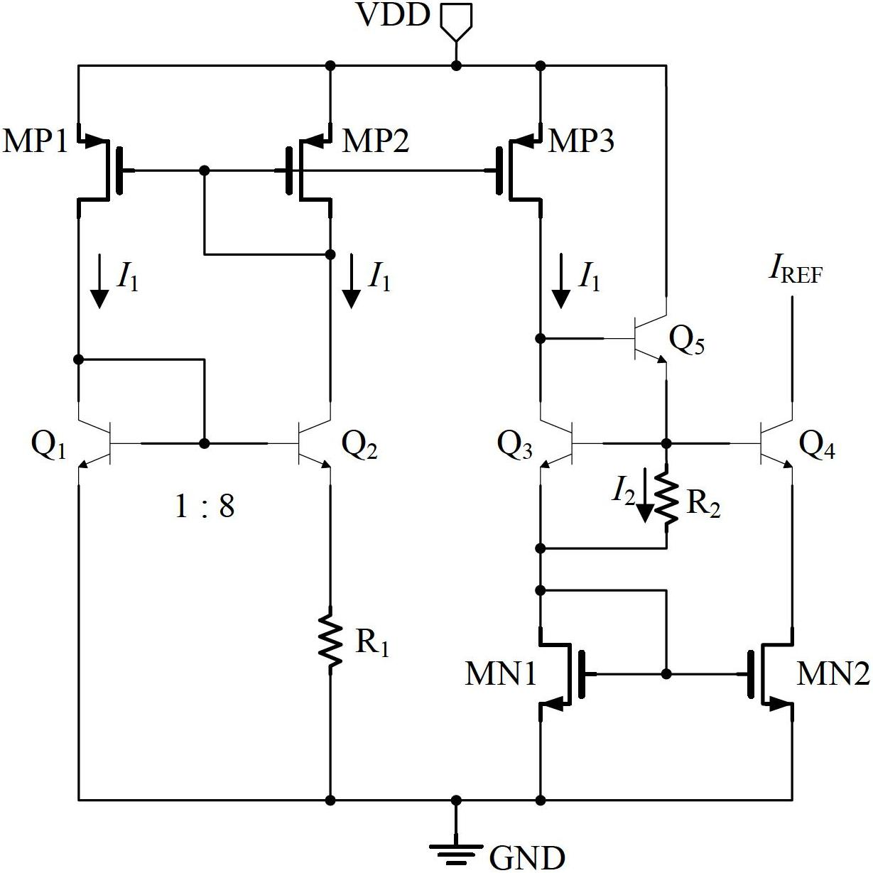 Temperature compensation current reference circuit applied to integrated circuit