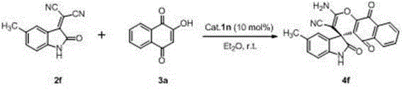 Preparation method of chiral spiro naphthoquinone benzopyran hydroxyindole compound