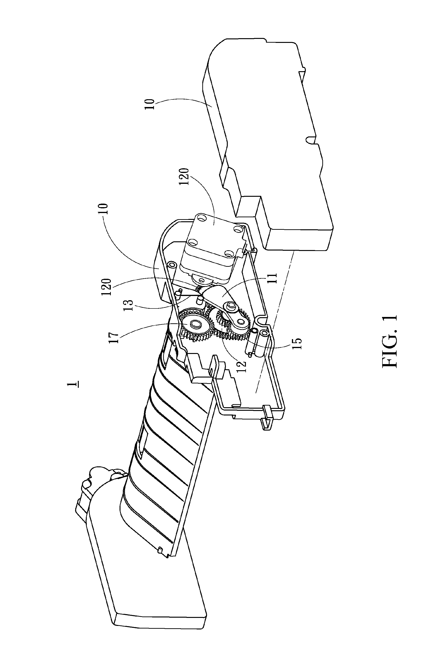 Paper pickup structure of paper feeding device