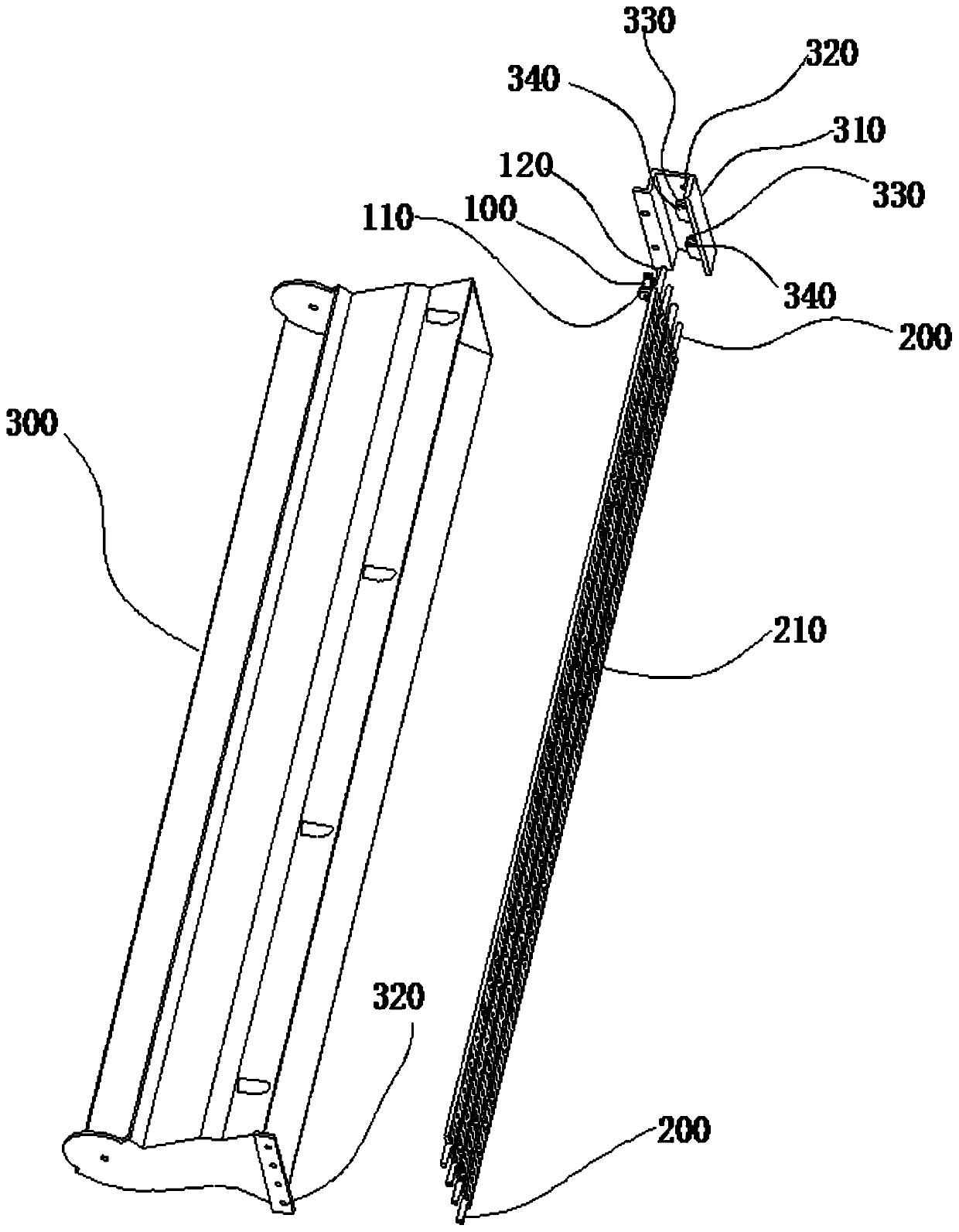 Multi-direction air guide device and air conveying equipment with same