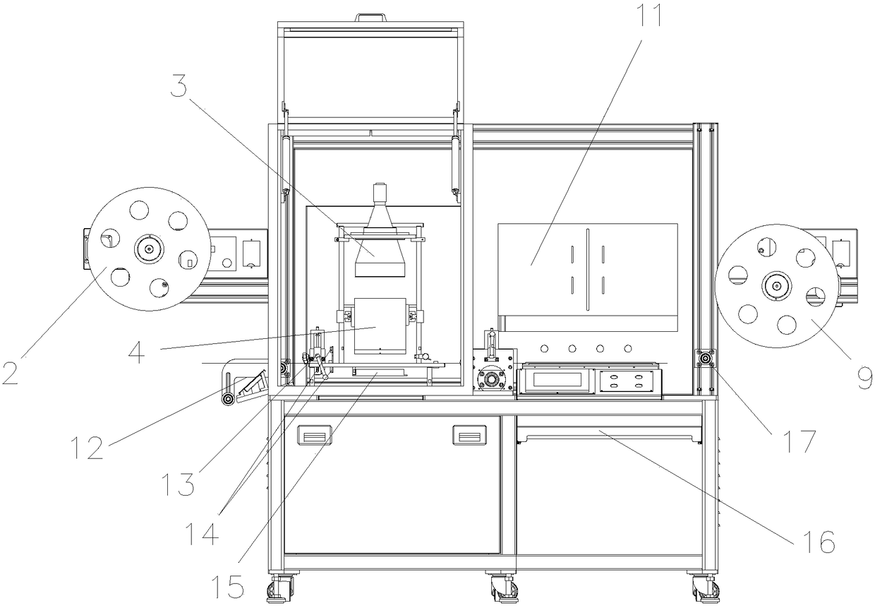 Die-cut product appearance detection machine