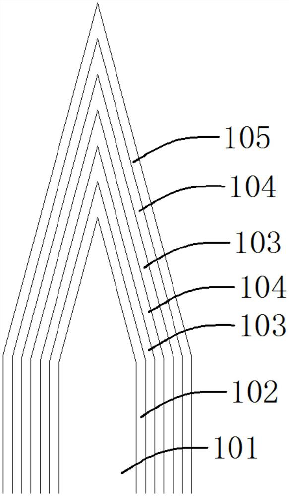 Razor blade with soft and hard alternate carbon nano composite coating and preparation method thereof