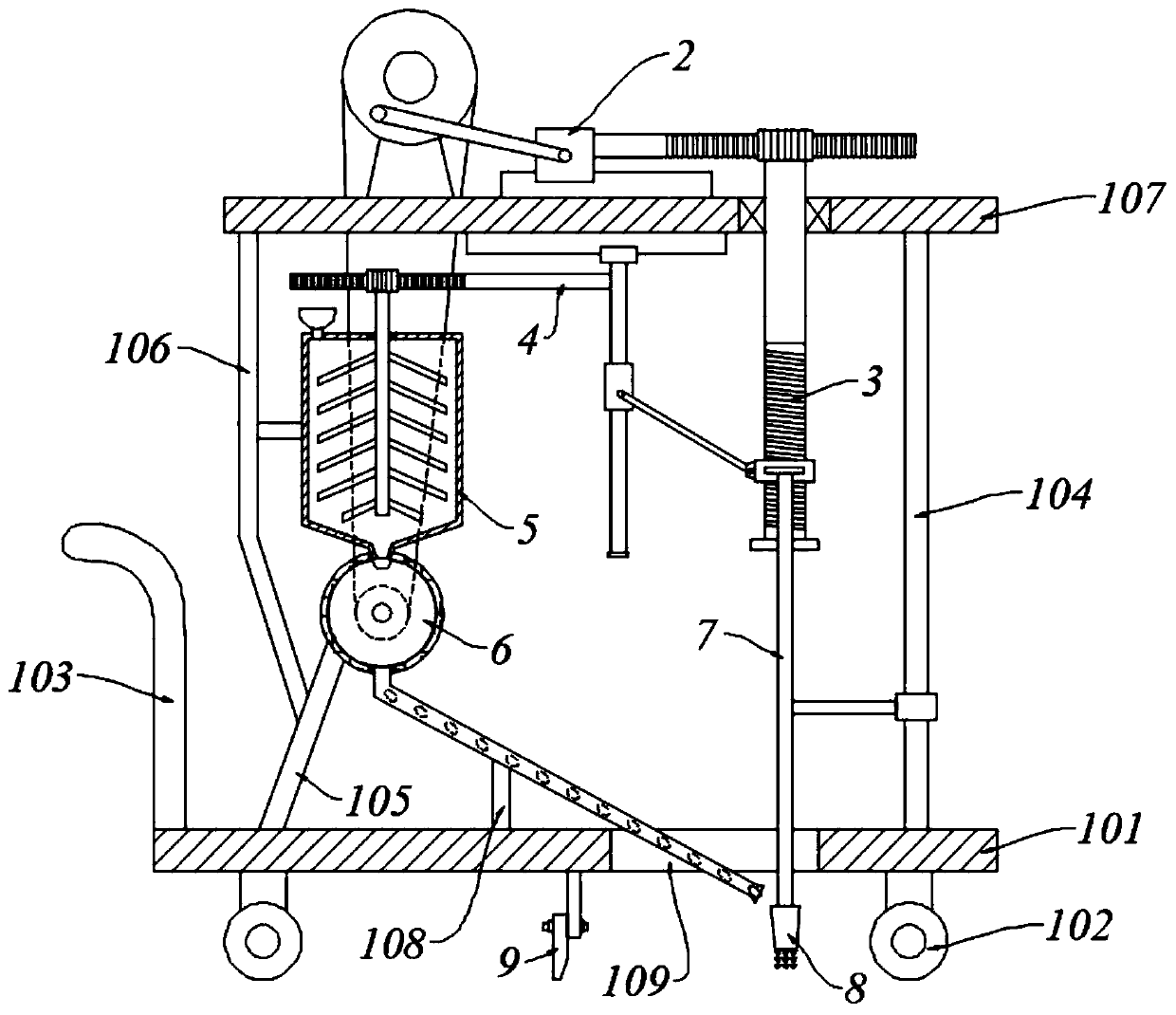 Automatic seeder with digging function