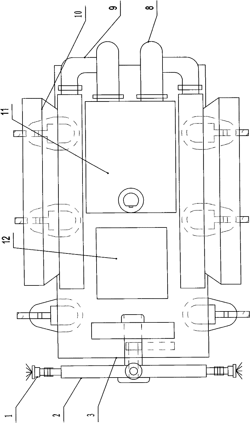 Dust-removal vehicle for sweeping tunnel