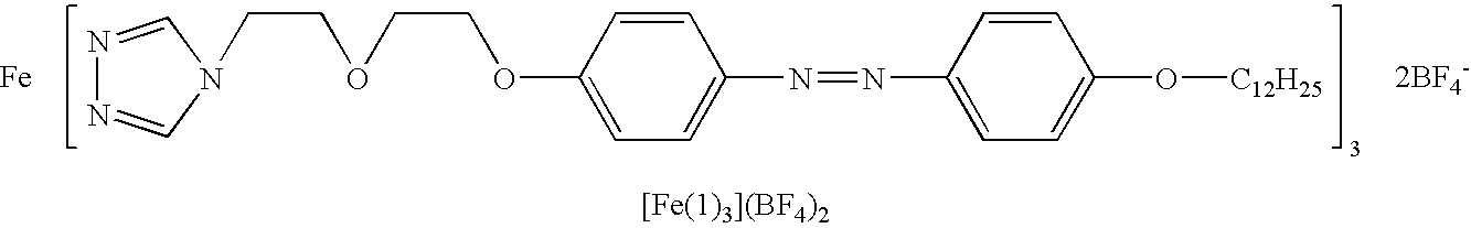 Spin transition material