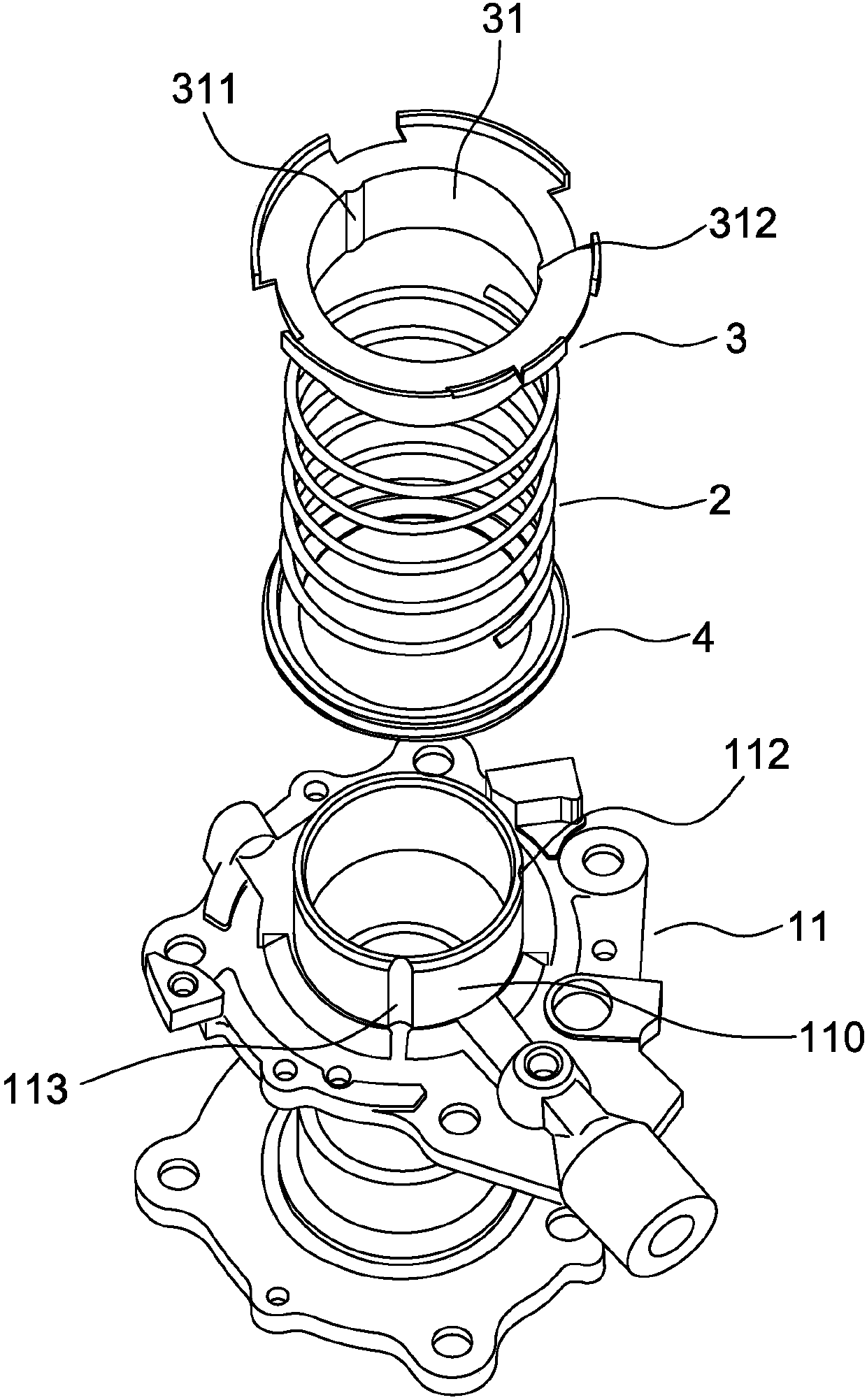 Hydraulic clutch release device