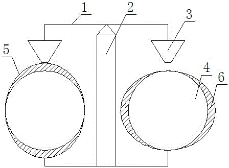 Percussion device for double drum