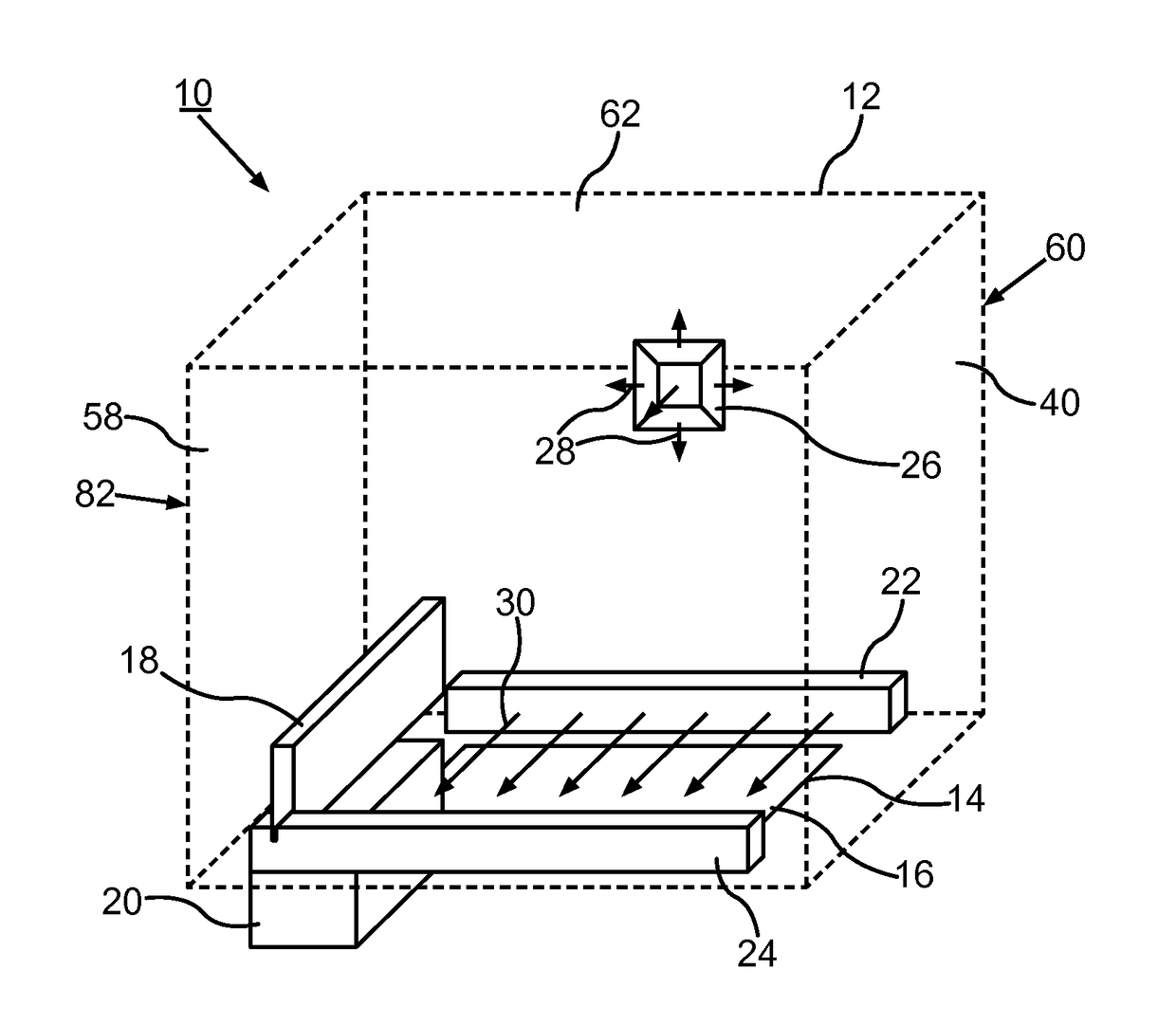 Device and method for the manufacture or repair of a three-dimensional object