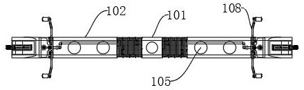 Highly adaptable ballastless track track slab crack and automatic detection device