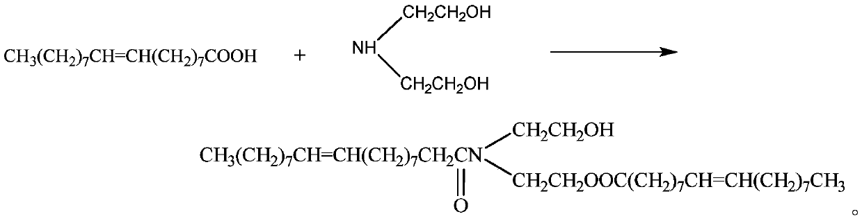 Fatting agent intermediate and preparation method thereof