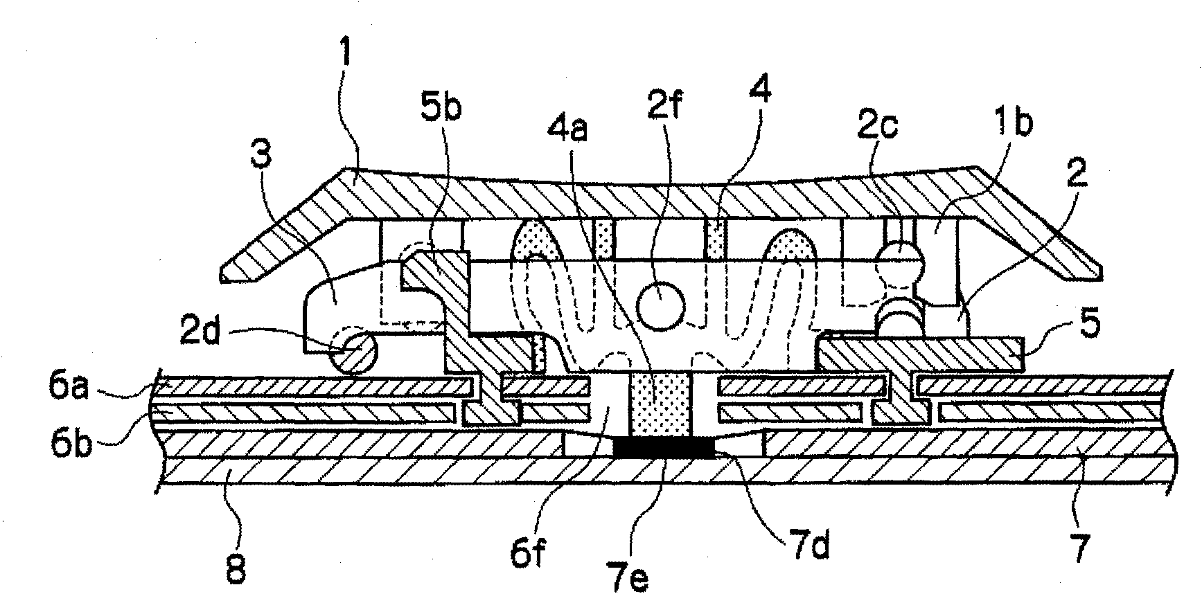 Key switch structure