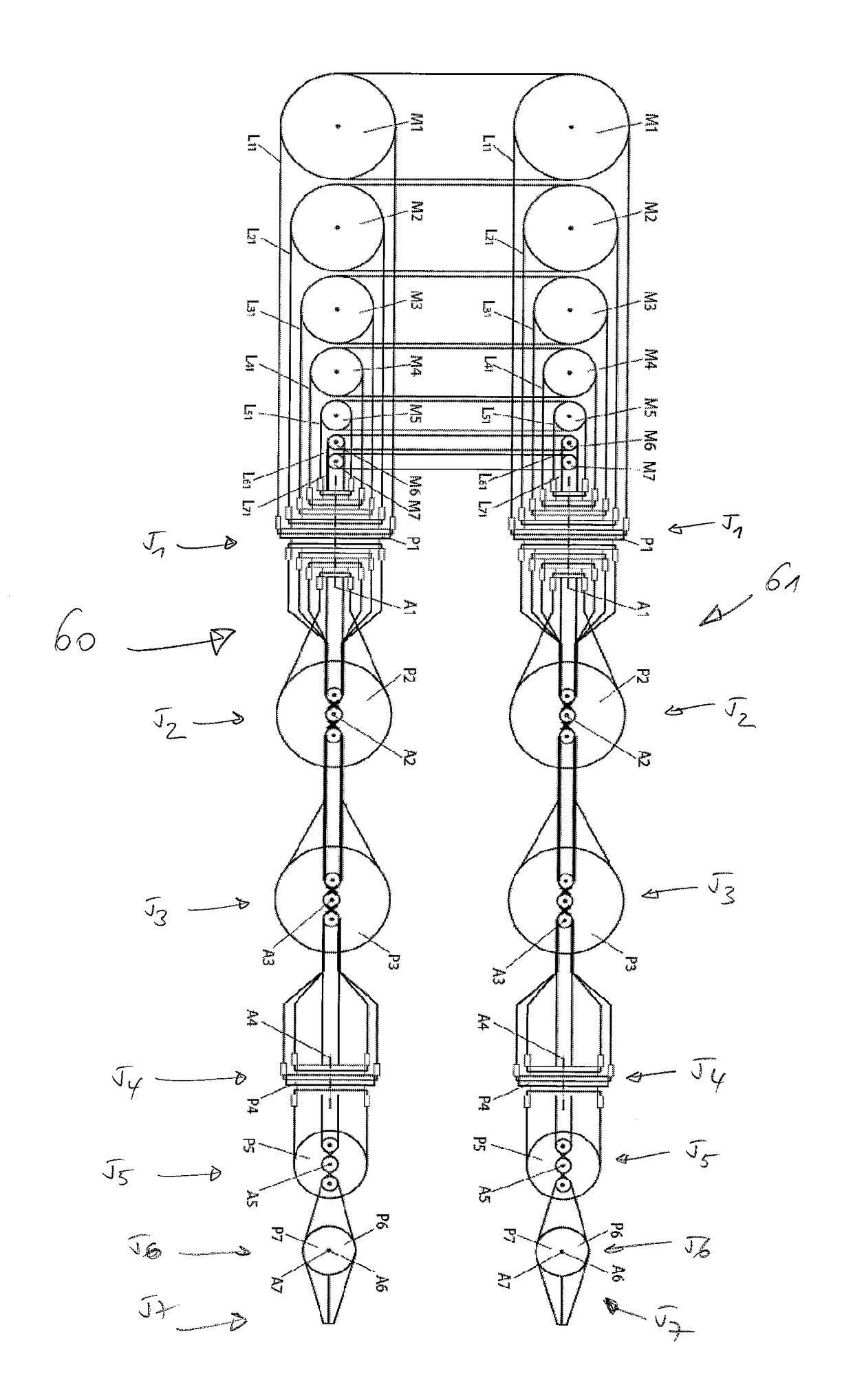 Mechanical manipulator for surgical instruments