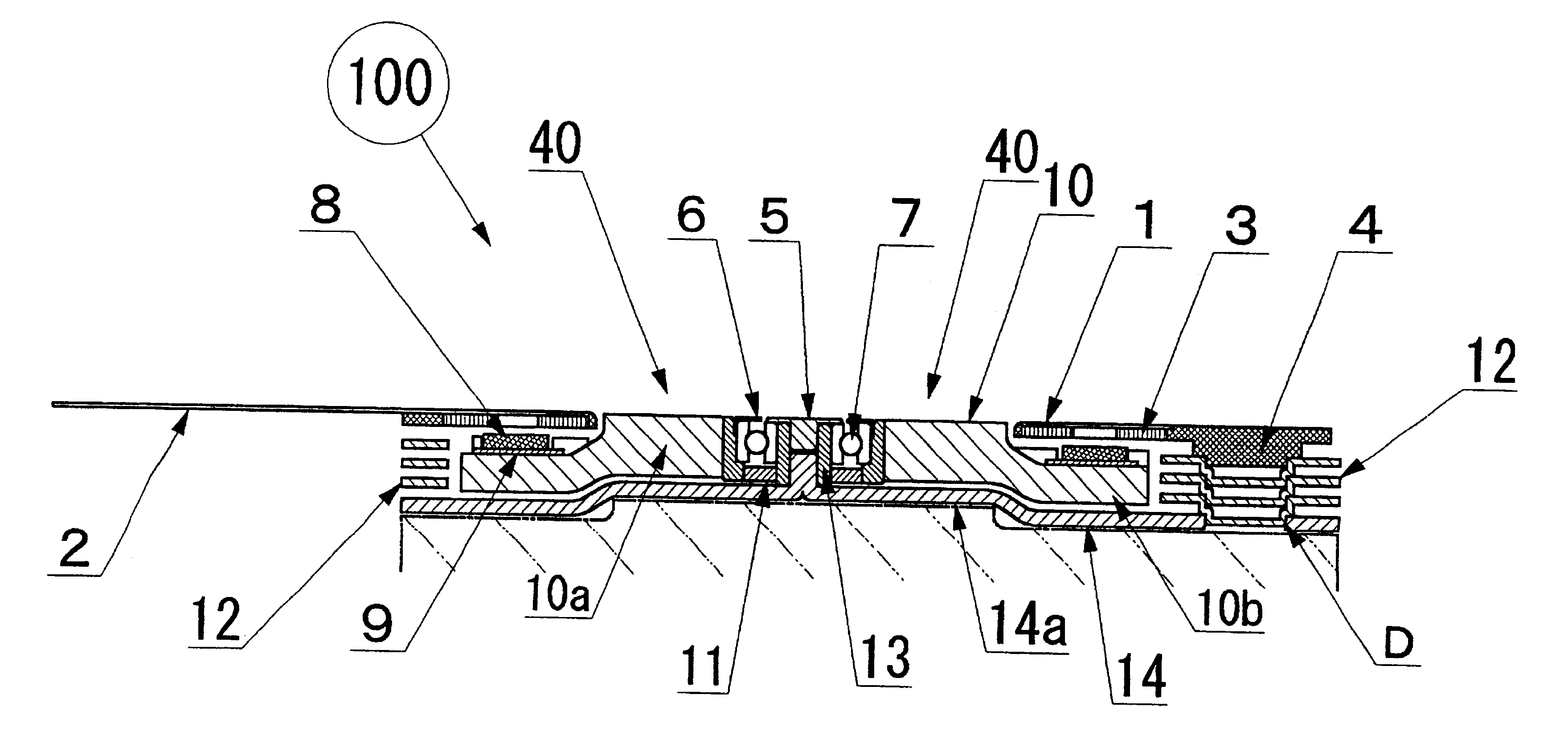 Very thin fan motor with attached heat sink