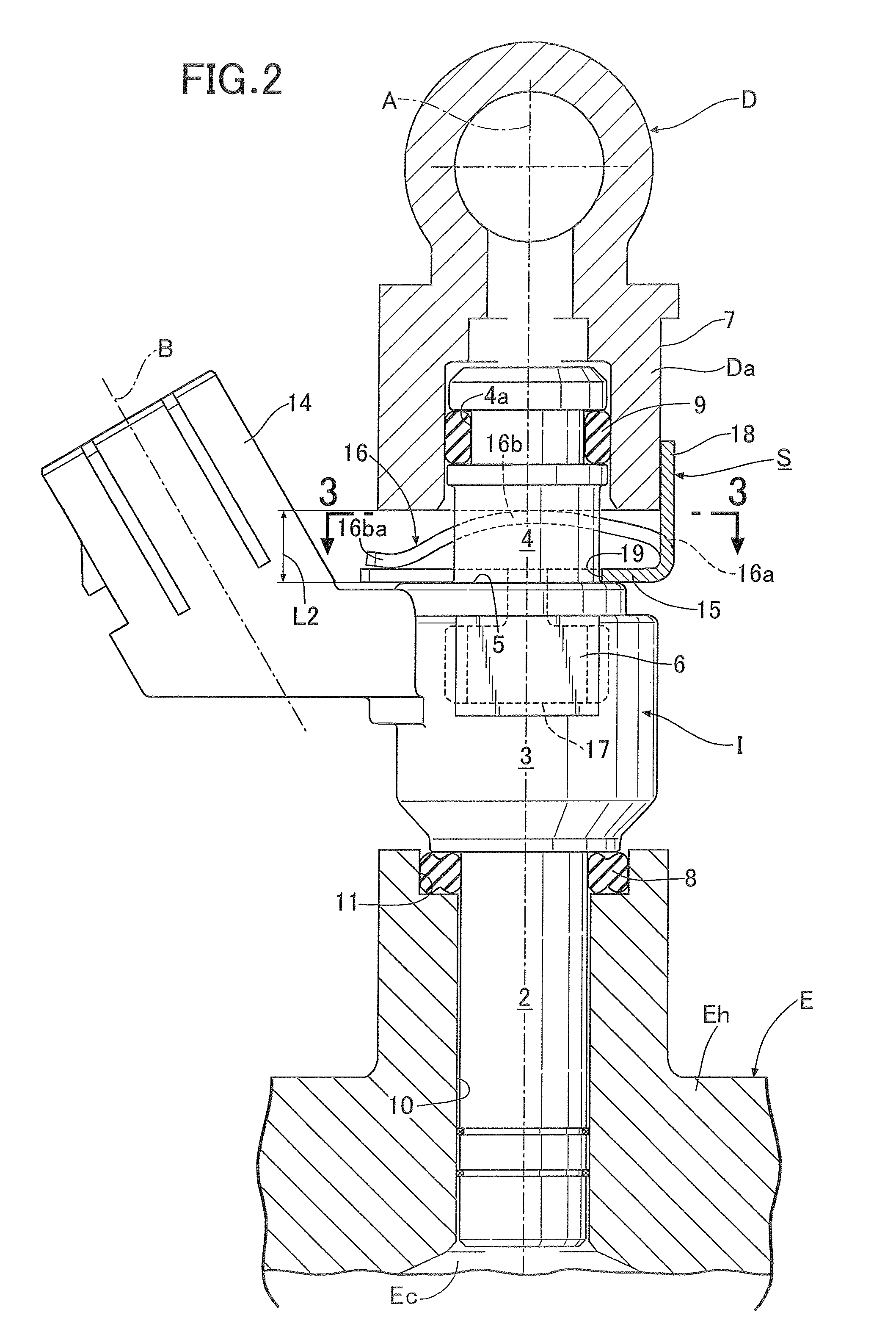 Fuel injection valve supporting structure