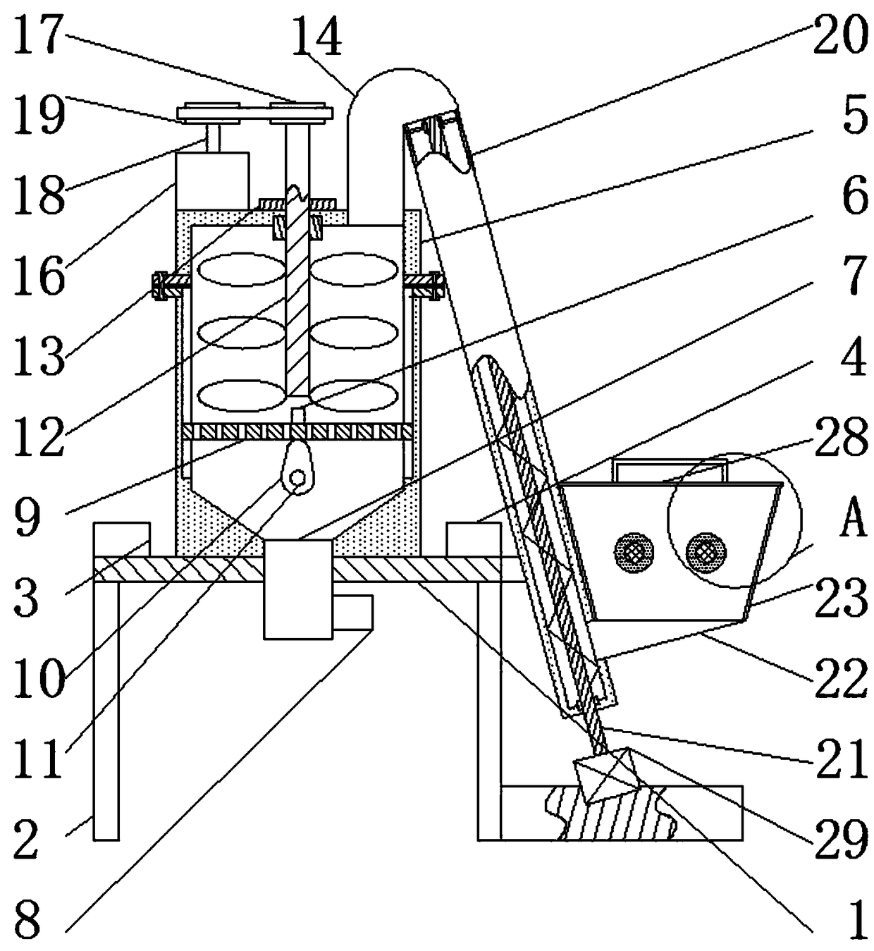 Intelligent rocking type particle machine