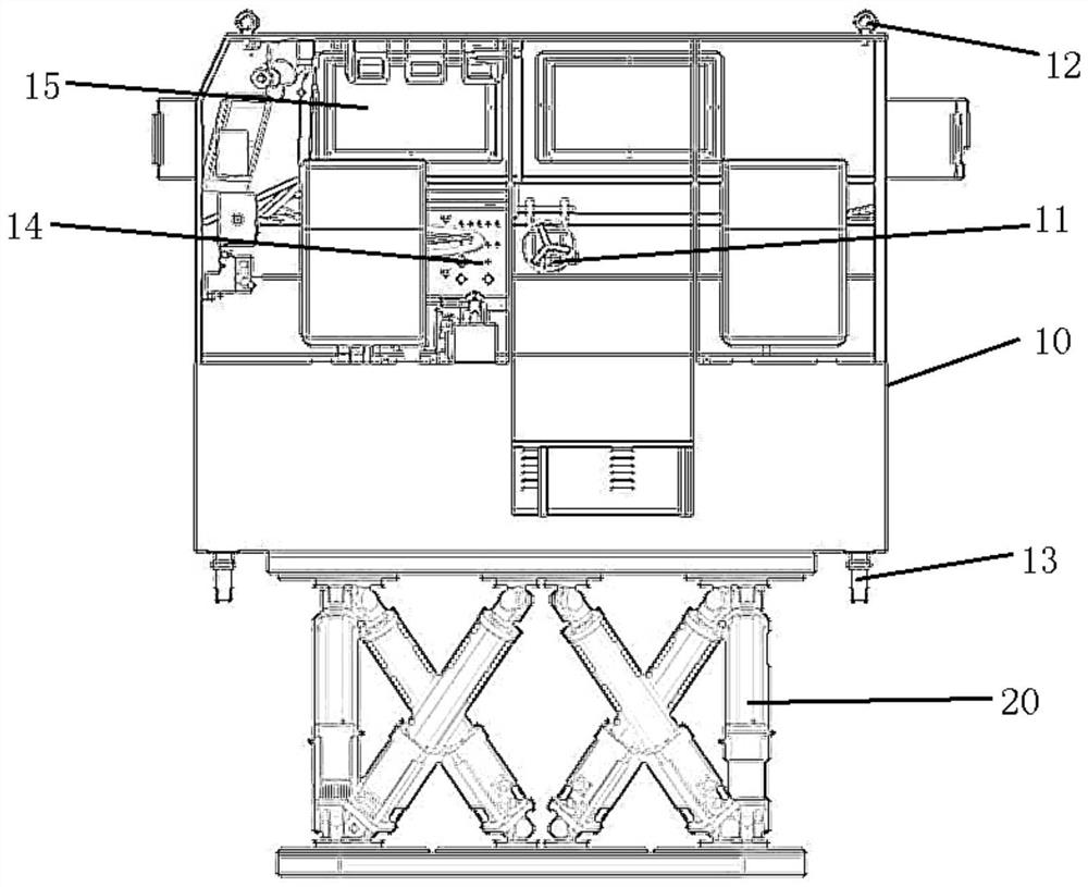 Immersive mechanical bridge vehicle training simulation system