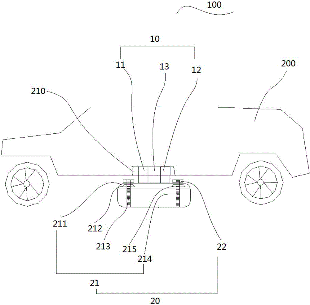 Motor vehicle de-trapping system