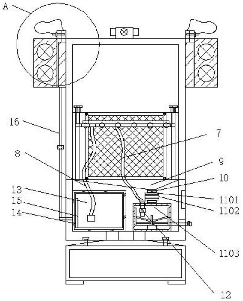 Industrial air conditioner with function of automatically and periodically cleaning screen